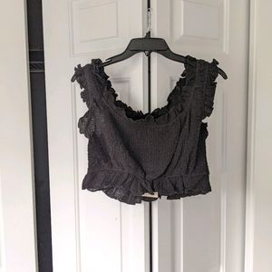 NWT The East Order off the shoulder crop top